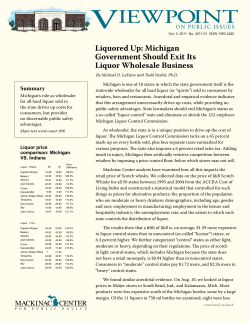 Liquored Up: Michigan Government Should Exit