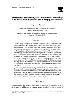 Disturbance, Equilibrium, and Environmental Variability: What is