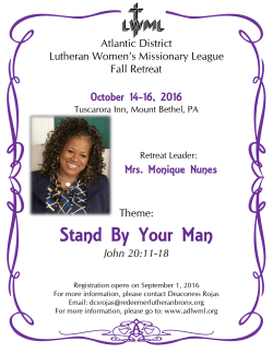 Stand By Your Man - Atlantic District LWML
