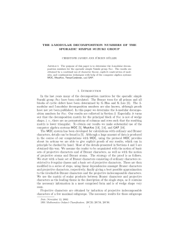 THE 3-MODULAR DECOMPOSITION NUMBERS OF THE