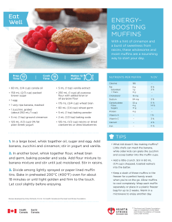 energy- boosting muffins