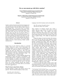 Do eye movements go with fictive motion?