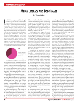media literacy and body image