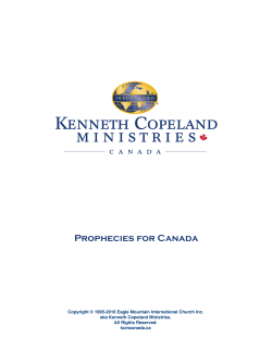 Prophecies for Canada - Kenneth Copeland Ministries