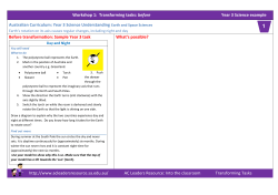 Year 3 Science - AC Leaders Resource SA