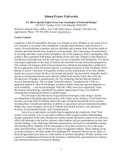 SA 360-4: Special Topics in Sociology and Anthropology