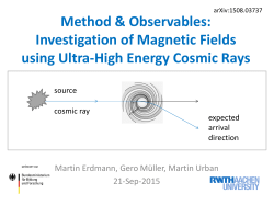 Investigation of Magnetic Fields using Ultra
