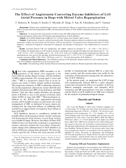 The Effect of Angiotensin‐Converting Enzyme Inhibitors of Left Atrial