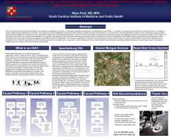 Poster &ndash; Health Impact Assessment (HIA) of Proposed &ldquo;Road Diet&rdquo;