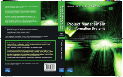 Project Management for Information Systems