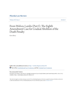 The Eighth Amendment Case for Gradual Abolition of the Death