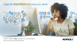 Digitally transform the way you work.