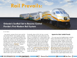 Rail Prevails: Orlando`s SunRail Set to Become Central Florida`s