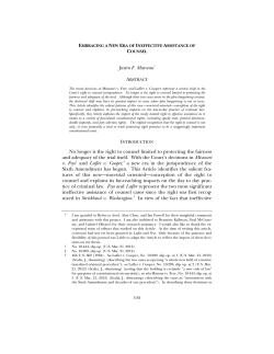 Embracing A New Era Of Ineffective Assistance Of