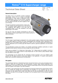 Rotrex C15 Supercharger range