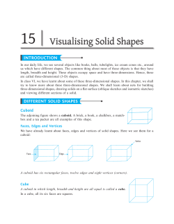 differenT solid shapes