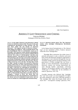 america`s lost innocence and cinema