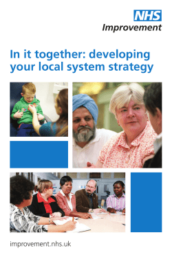 In it together: developing your local system strategy