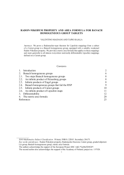 Radon-Nikodym property and area formula for - cvgmt