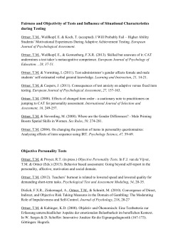 Fairness and Objectivity of Tests and Influence of