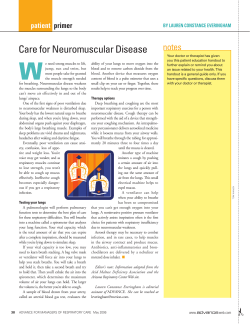 Care for Neuromuscular Disease