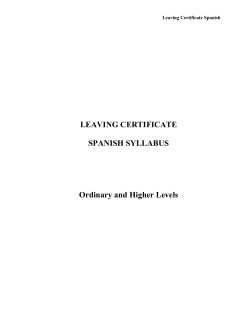 Spanish - Department of Education and Skills