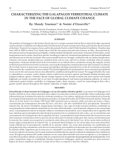 Characterizing the Galapagos terrestrial climate in the face of global