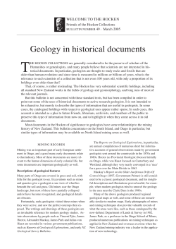 geology in historical documents