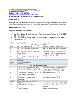 The River Reader. 2nd ed. New York: Pearson Custom Publishing