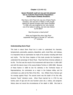 1 Chapter 1 (11-01-11) Queen Elizabeth could act any part she