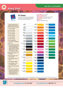Avery Vinyl - Graphic Solutions Group