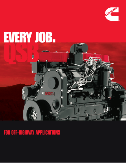 for off-highway applications