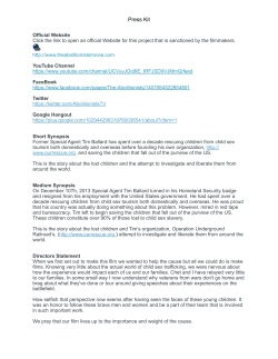 Press Kit - The Abolitionists