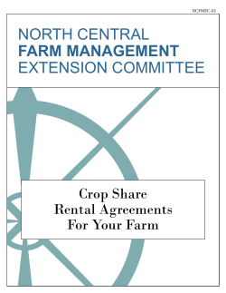 Crop Share Rental Arrangements
