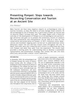 Presenting Pompeii - Papers from the Institute of Archaeology