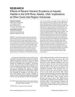 RESEARCH Effects of Recent Volcanic Eruptions