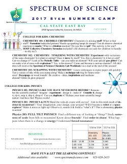 Cal State East Bay, Concord - Spectrum of Science Foundation