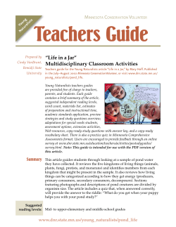 Teachers guide - Minnesota DNR