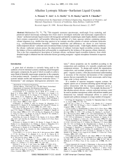 Alkaline Lyotropic Silicate−Surfactant Liquid
