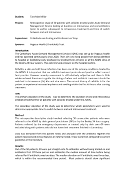 Retrospective study of 50 patients with cellulitis treated under Acute