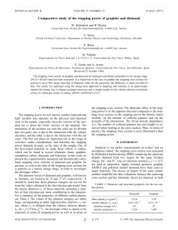 Comparative study of the stopping power of graphite and diamond