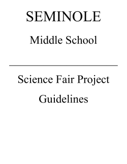 How to write a Science Fair Project Report