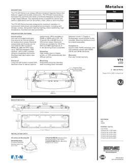 VT4 LED - Cooper Industries