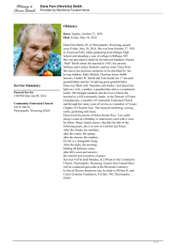 Dena Fern (Hinrichs) Smith Guest Book