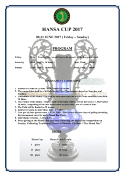 HANSA CUP 2017 09