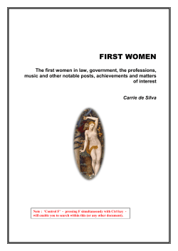 Take a Look - Women in the City