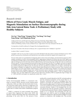 Effects of Force Load, Muscle Fatigue, and Magnetic Stimulation on