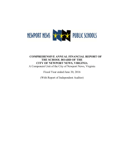 Annual Financial Report - Newport News Public Schools