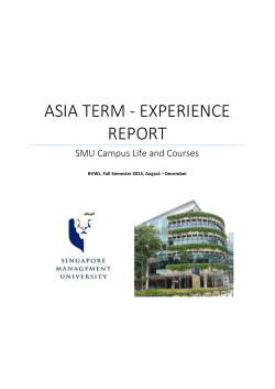 Student report 7 - St.Gallen Institute of Management in Asia