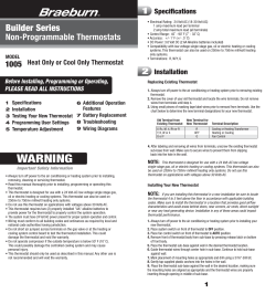 1005 Manual - Braeburn Systems